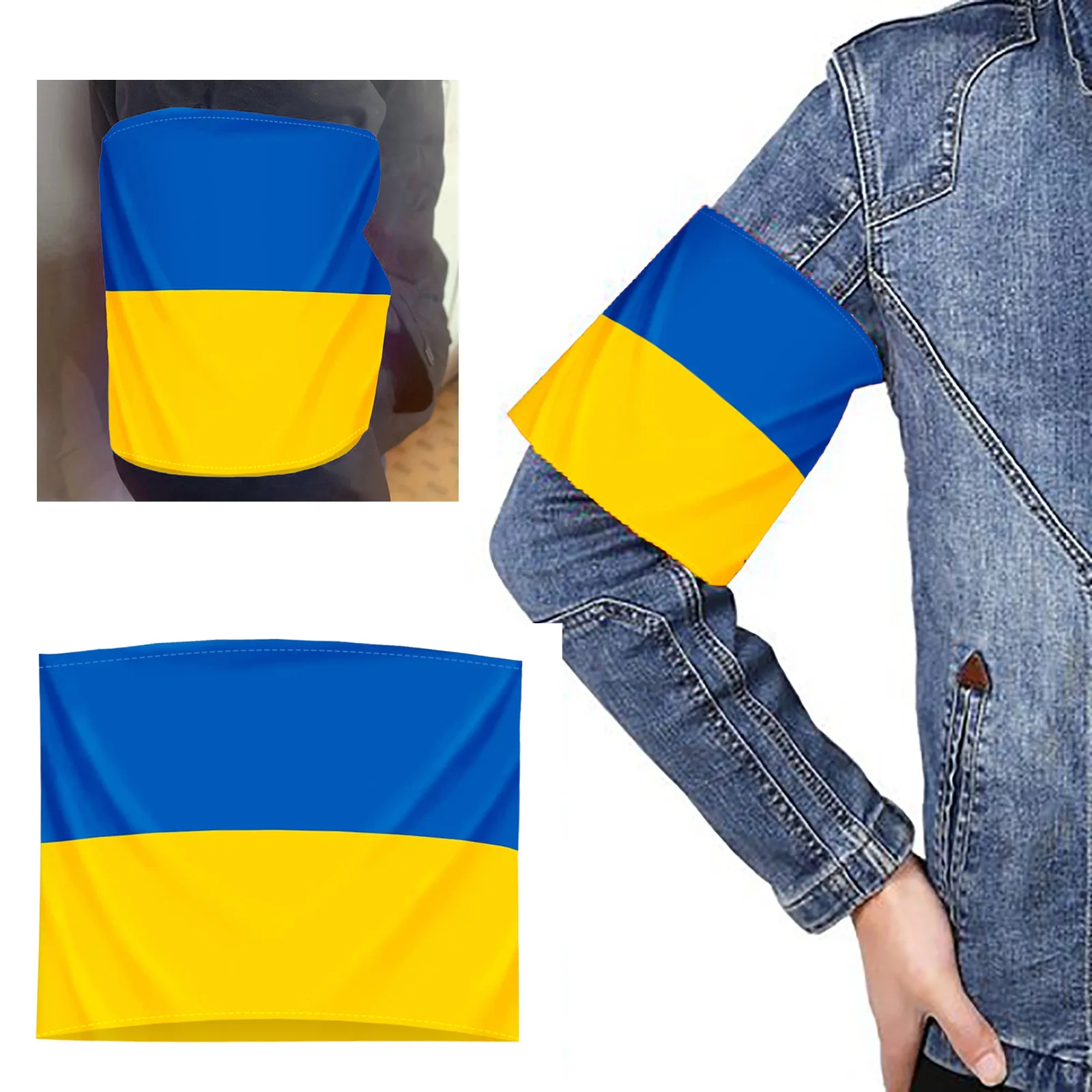 Ukraine Flag Oversleeves Sleeve Cuffs Cuirass Patrol Armband Wrist Arms