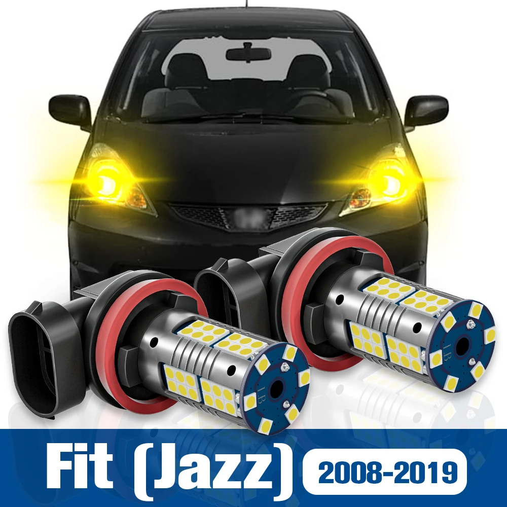 

2pcs LED Fog Light Lamp Accessories Canbus For Honda Fit Jazz 3 4 2008 2009 2010 2011 2012 2013 2014 2015 2016 2017 2018 2019