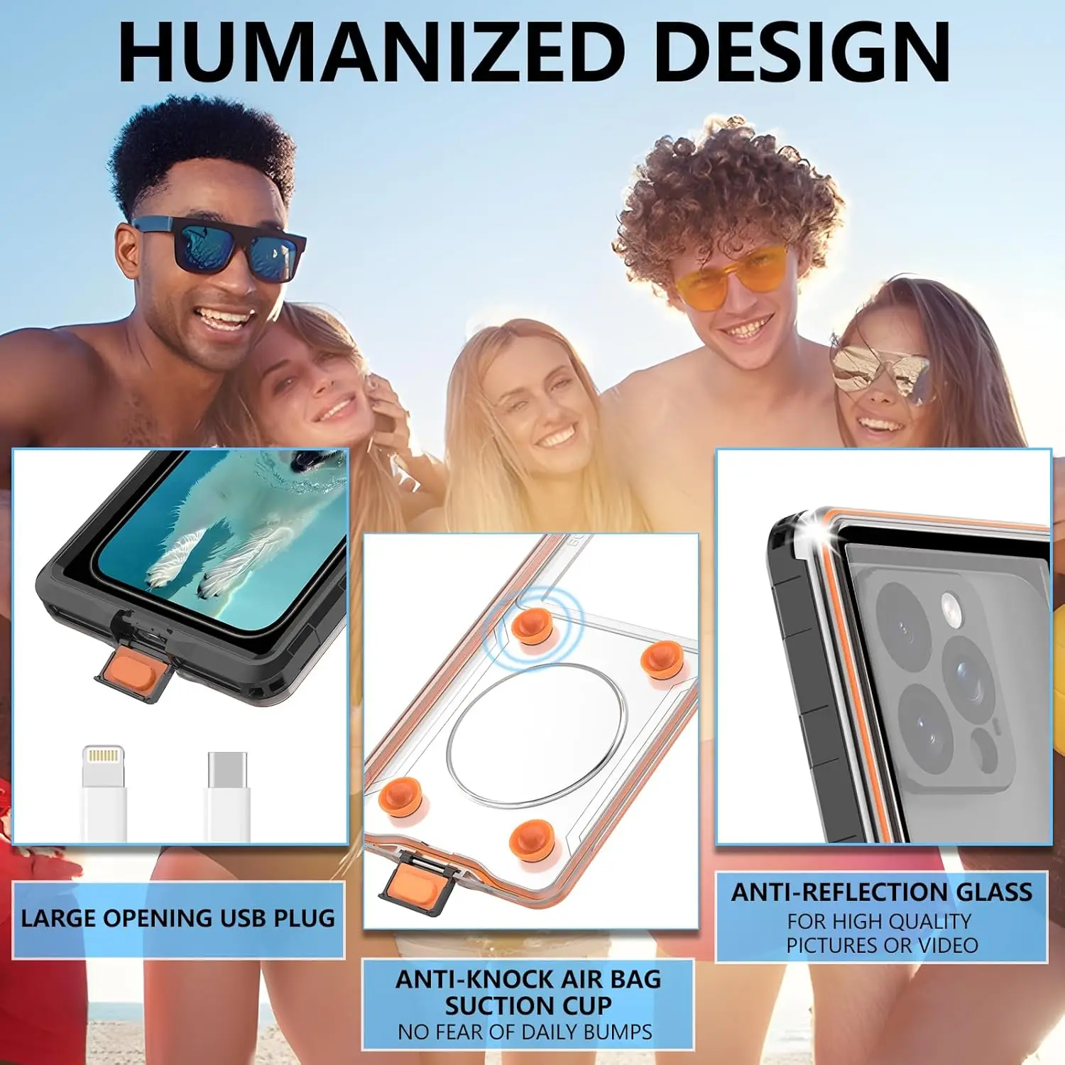 Universal IP68 Waterproof Diving Phone Case – Premium Underwater Protection Box