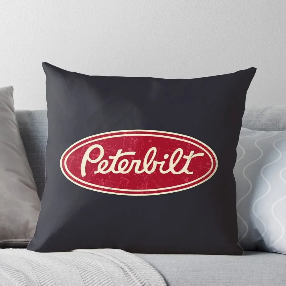 

Peterbilt Truck Racing Vintage Throw Pillow Christmas Covers pillows decor home Covers For Sofas Luxury Sofa Cushions