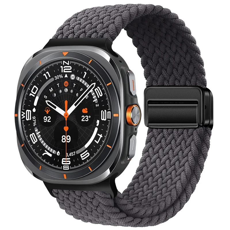 Nylon Magnetic Buckle Braided Solo Loop Strap Bracelet
