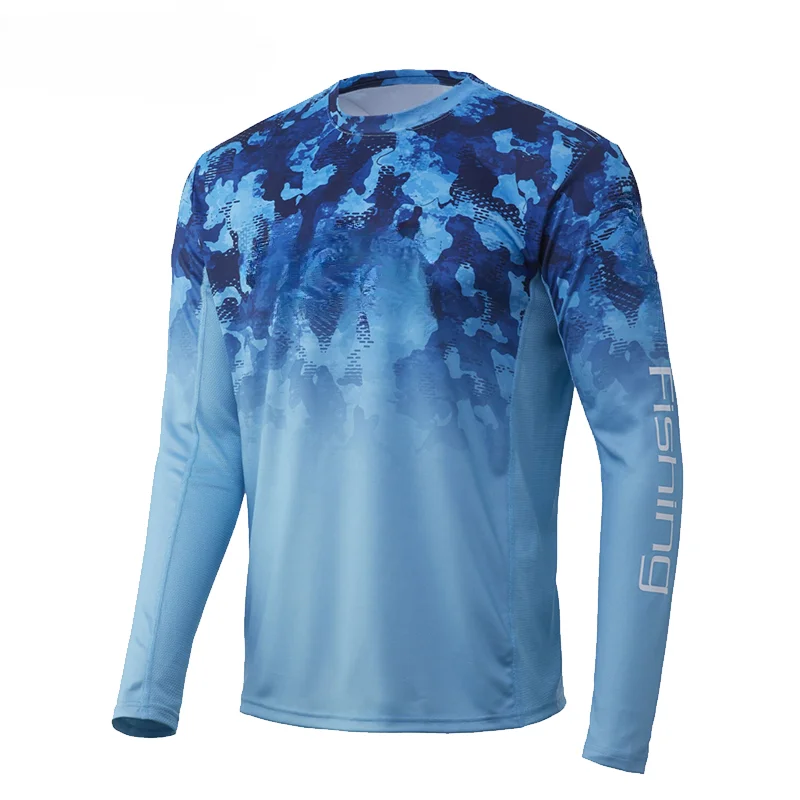 Fishing Shirt Summer Long Sleeve Clothes Fish Gear Green Sportswear Outdoor Jersey Jacket UPF 50