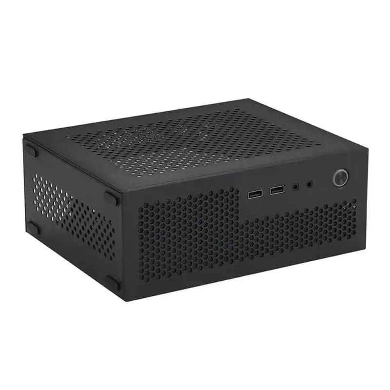 Compact Mini-ITX HTPC Case with USB 3.0/2.0 Ports for Home Theater and Gaming