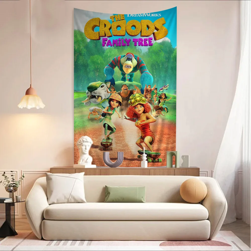 Мультфильм C-Croods гобелен с героями мультфильмов искусство научная фантастика Декор для дома настенные подвесные листы