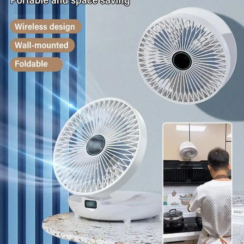 

Home Household Kitchen Wind Desktop Portable Small Mini Dormitory New Fan Charging Fans Big Silent Use Dual Fan Electric