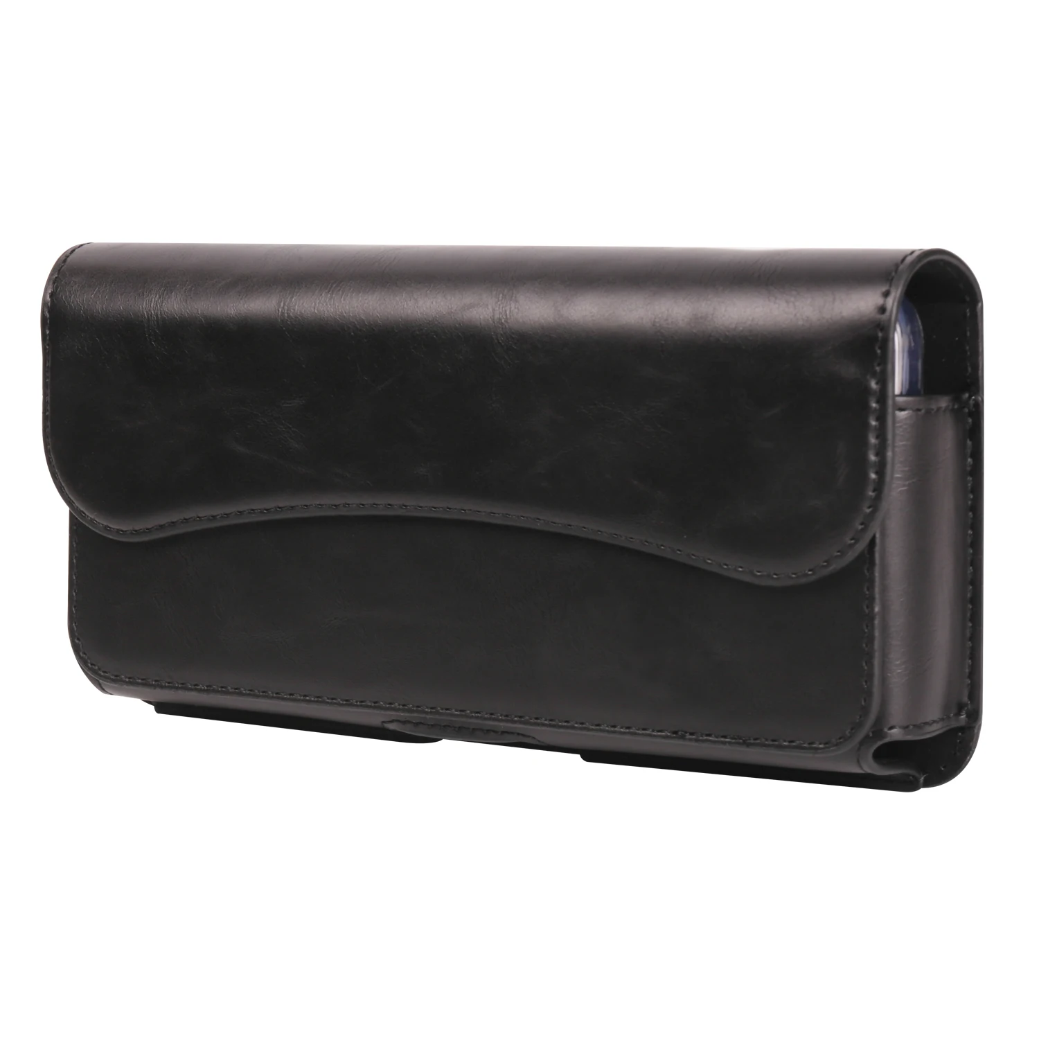 Elegant Leather Belt Clip Phone Pouch & Waist Bag Holster