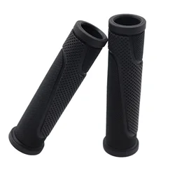 Ergonomic Soft Bicycle Handlebar Grips - Universal Fit (Black)