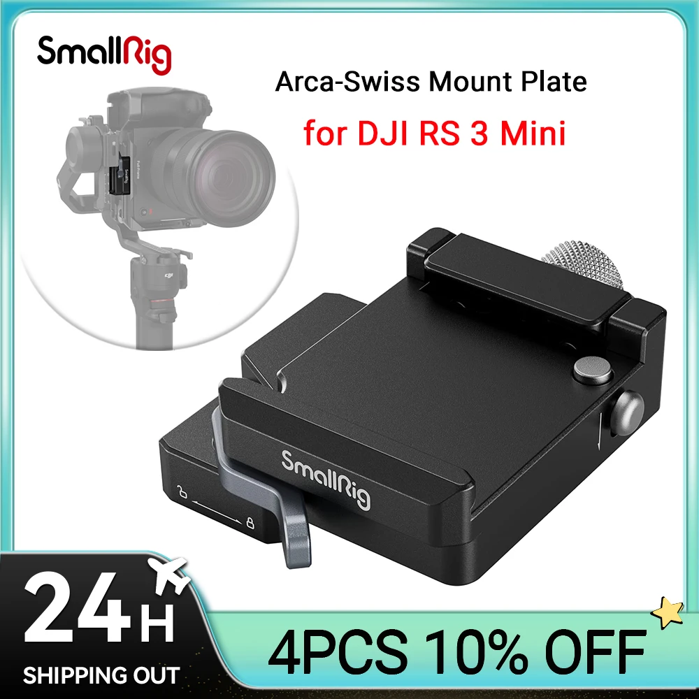 

SmallRig Mount Plate for Arca-Swiss, for DJI RS 3 Mini 4195 and Extended Vertical Arm for DJI RS 3 Mini 4196