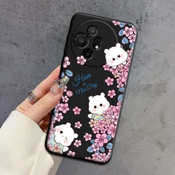 Custodia per telefono in silicone TPU con gelato a fumetti - Copertura posteriore morbida e alla moda