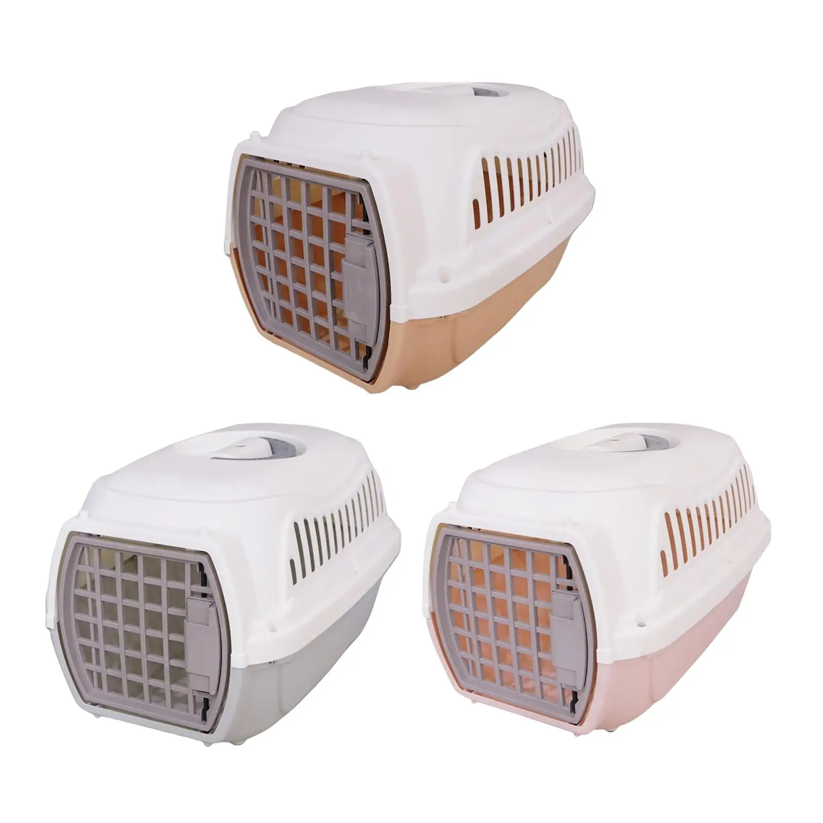 Portable Cat Carrier Box Carriers with Door Lock Pet Carrier Large Tote