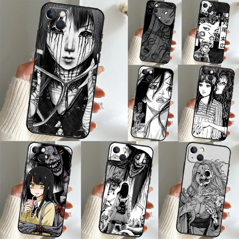Horror Manga Style Protective Phone Case Cover Shell