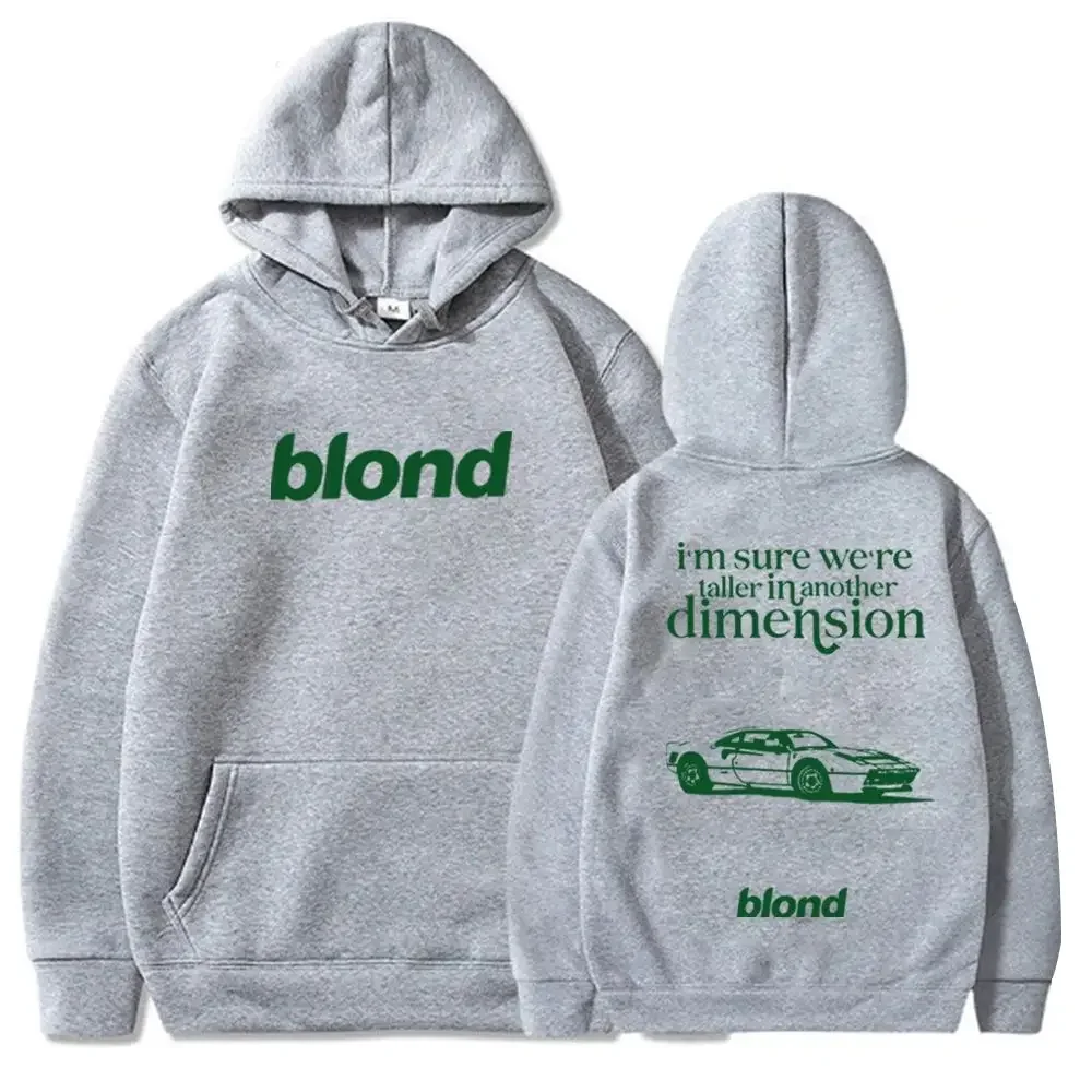 フランクオーシャンblondジップパーカー Frank Ocean Blonde album hoodie White Ferrari Music men and