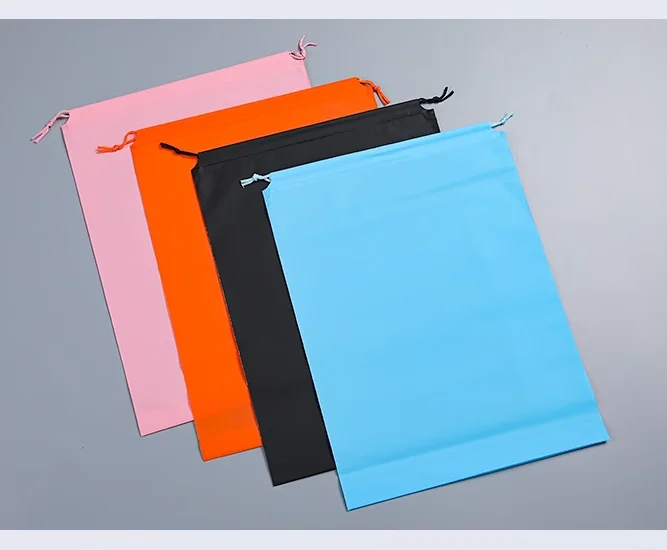 Farbige, mattierte Kordelzugtasche für Kleidung, Unterwäsche, Schuhe, Aufbewahrung, Verpackungsbeutel, Kordelzugbeutel, Logo-Druck – Detail 11