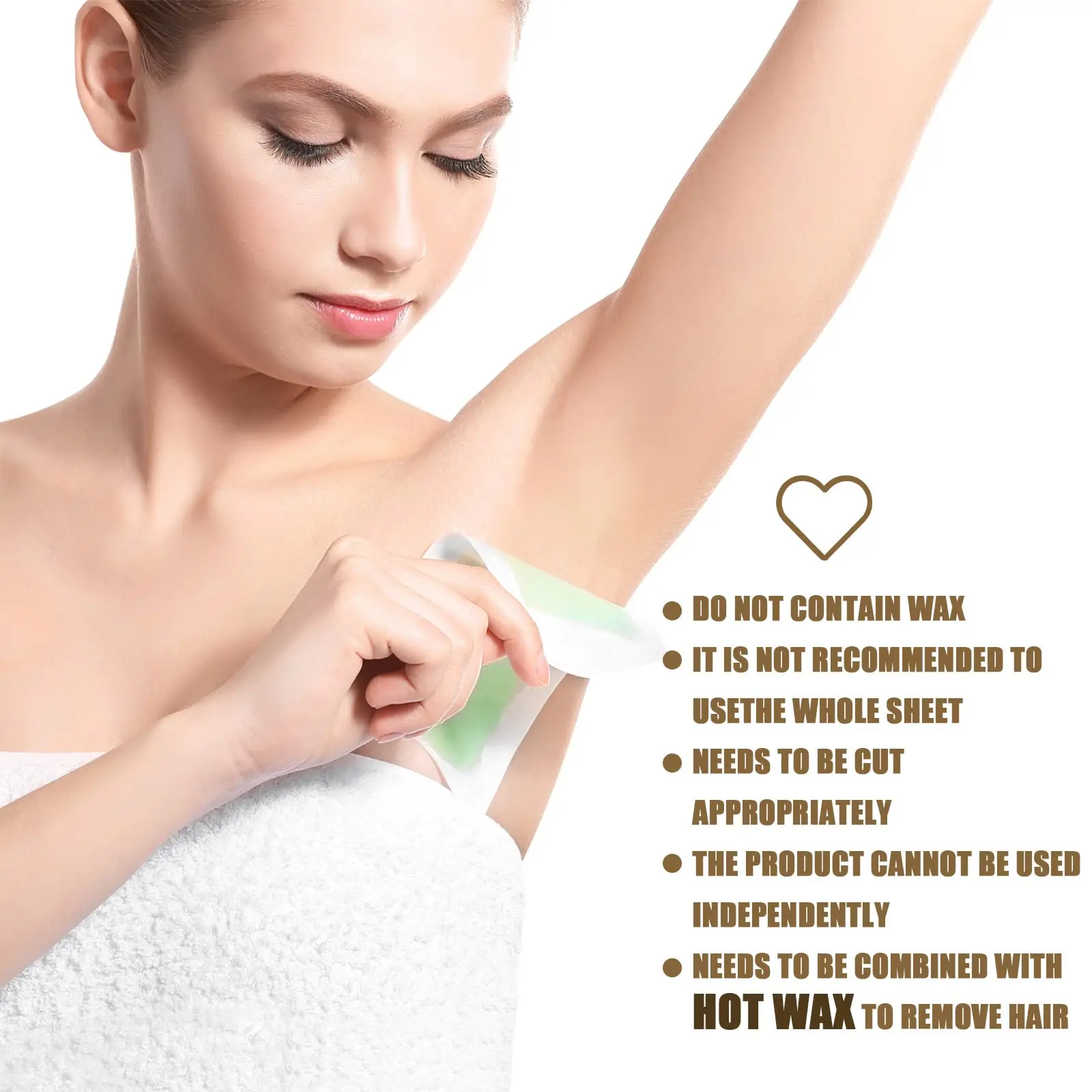 Non Woven Body and Facial Wax Strips Waxing Body Hair Removal Wax Paper Soft