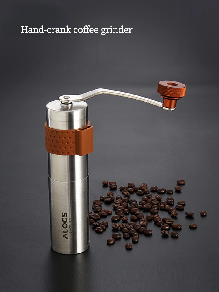 

Manual Coffee Bean Grinder Stainless Steel Mini Grinders with Ceramic Core Hand Crank for Home Travel Portable Cafe Making Tools