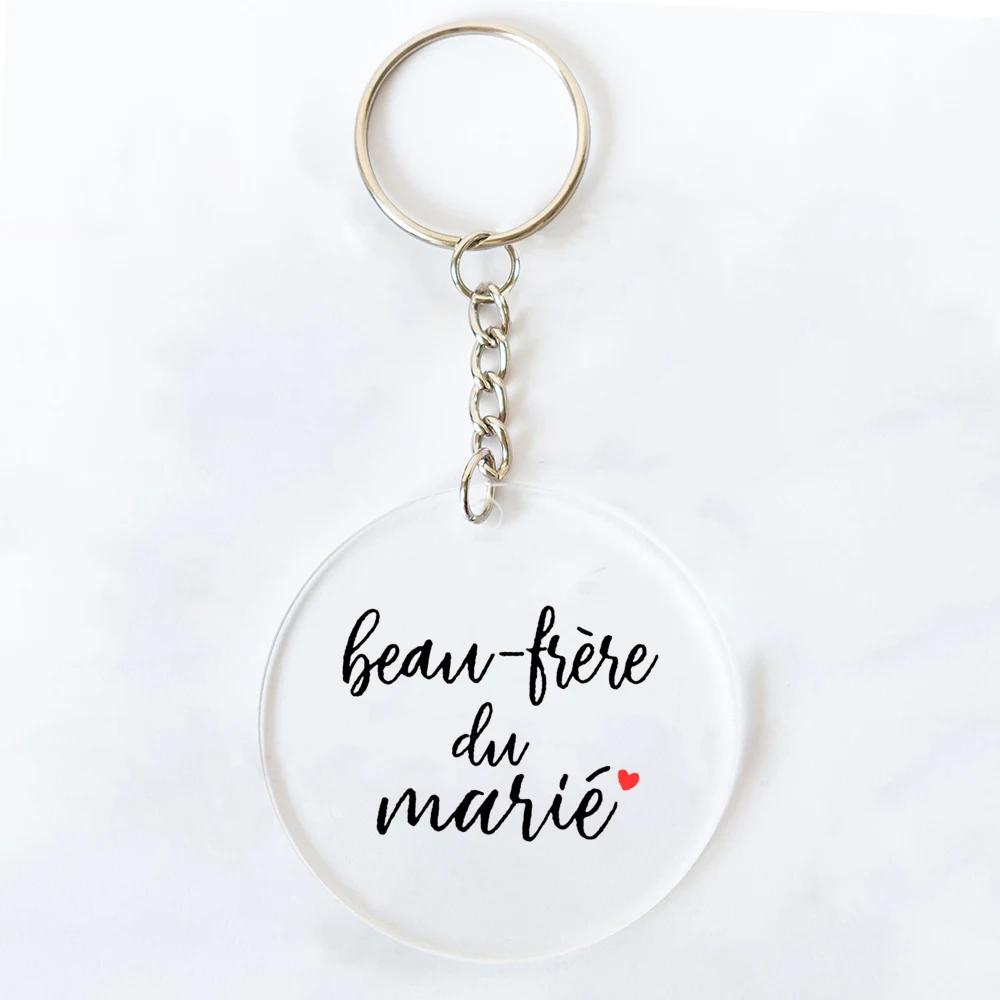 Portachiavi Per Damigella D'Onore Con Incisione "Thank You For Standing By My Side" - Regalo Di Ringraziamento Per Sposa, In Sacchetto Di Velluto