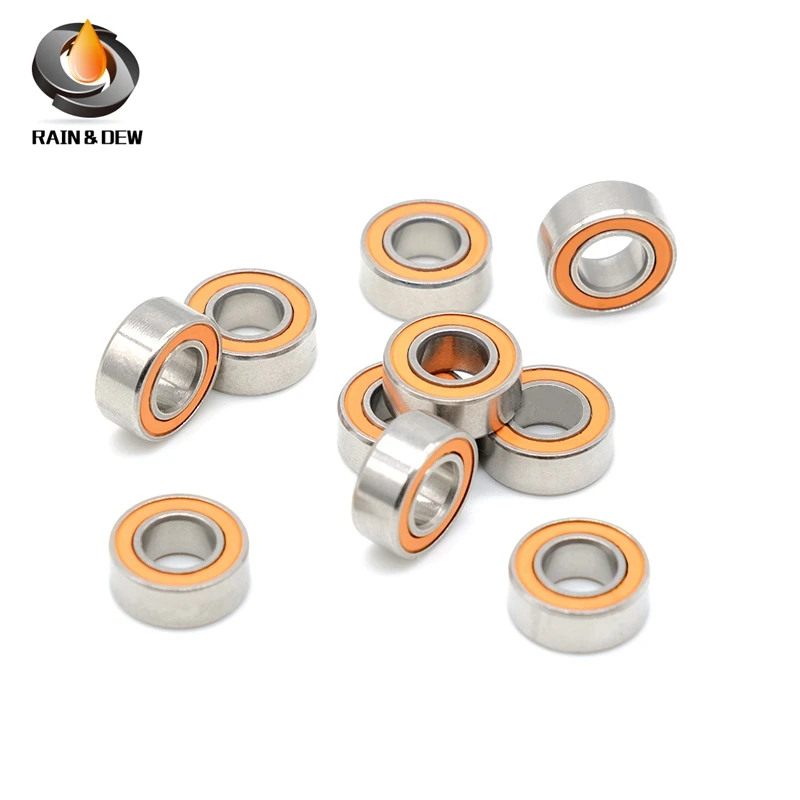 Hybrid Ceramic Bearing 1Pcs SMR105 2RS CB ABEC-7 LD Stainless Steel Hybrid Ceramic Bearing 5x10x4 mm Without Grease Fast Turning