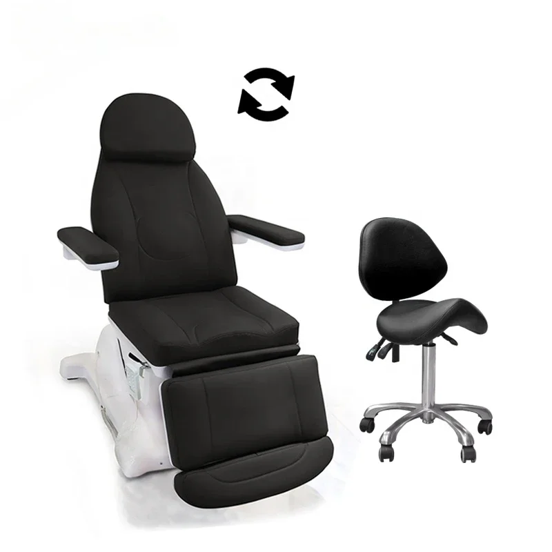 Luxury Electronic Rotating Medical Spa massage tattoo Facial beauty therapy salon chair 3 4 motors black electric beauty bed study recliner office chair living room black bedroom rotating office chair conference accent fauteuil bureau modern furniture