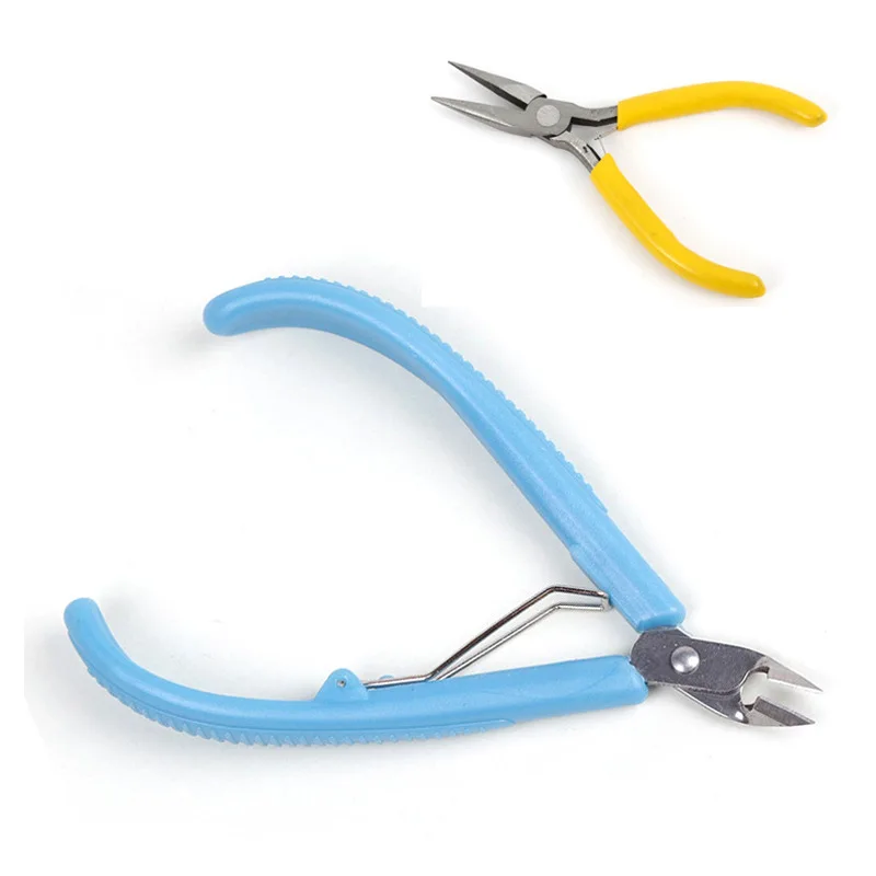 3D Metal Puzzle Manual Making Tool Kit Needle Nose Pliers Styling Pliers  Scissors Metal Assembly Model Tools Tweezers Pincers - AliExpress