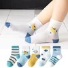 5 Pairs 1 To 12 Years Children's Socks 2025 Spring Summer Baby Boys Girls Cotton Mesh Breathable Thin Soft Cute Socks Kids Socks 4