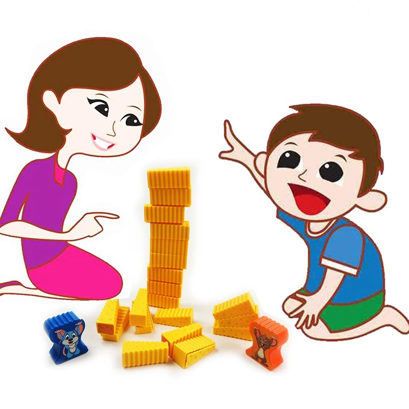Cheese Stack Cake Tower Falling Toy Crazy Mouse Cake Children's Puzzle Board Game the Best Gift for Kid