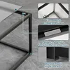 Glass Coffee Table Modern Center Table,Minimalist Coffee Table Sofa Side Tea Table for Living Room,Tempered Glass-top 5