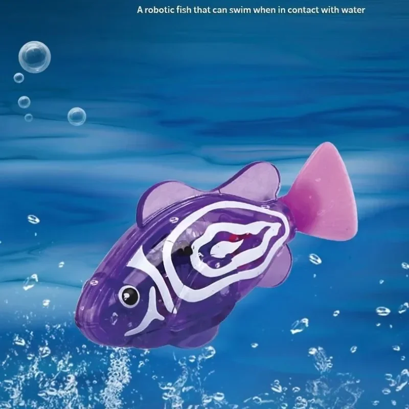 Swimming Robot Clown Fish Water Toys Coax Baby To Bathe Simulation Bath Toy Induction Electric Small Fish Swimming Toys 6