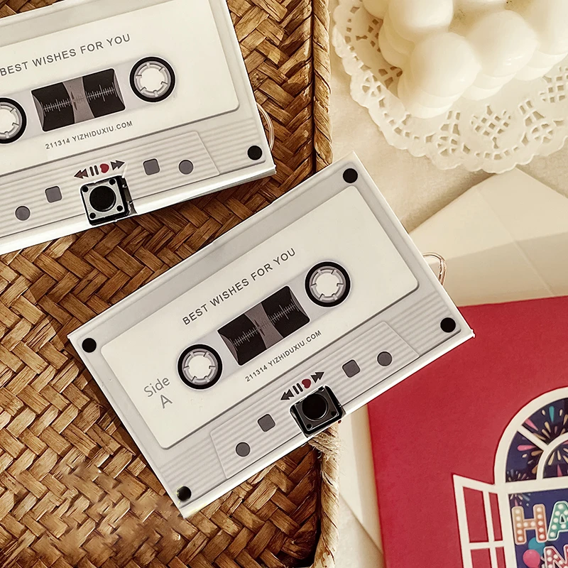 Audio Greeting Card 30/60 Seconds Birthday Music Card San Valentine Gift Accessorie Wedding Party Invitation Thank You greeting cards,thank you cards,wedding invitations