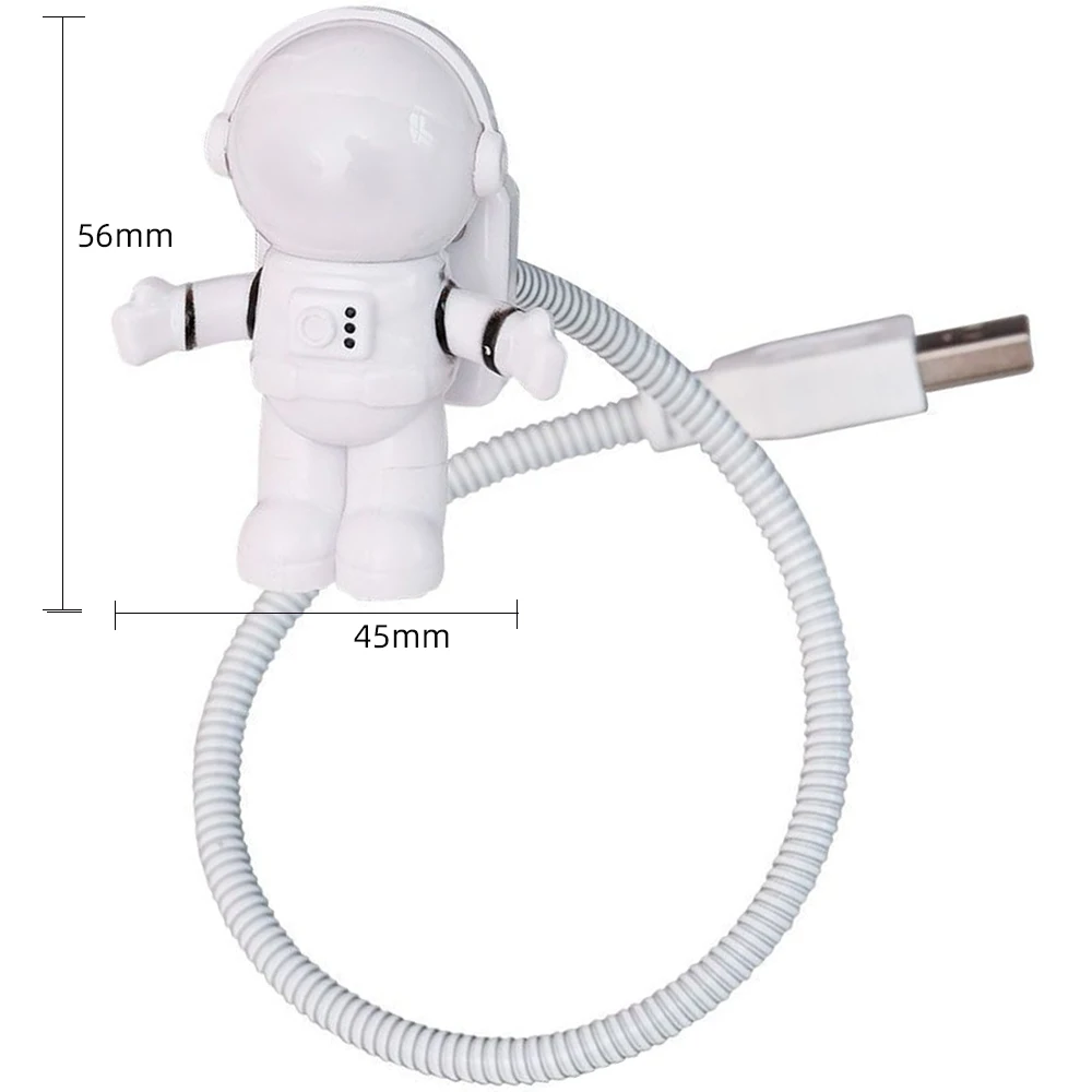 USB Lights Creative Astronaut Night Light Portable LED Reading Desk Lamp For Laptop Power Bank Notebook PC Computer
