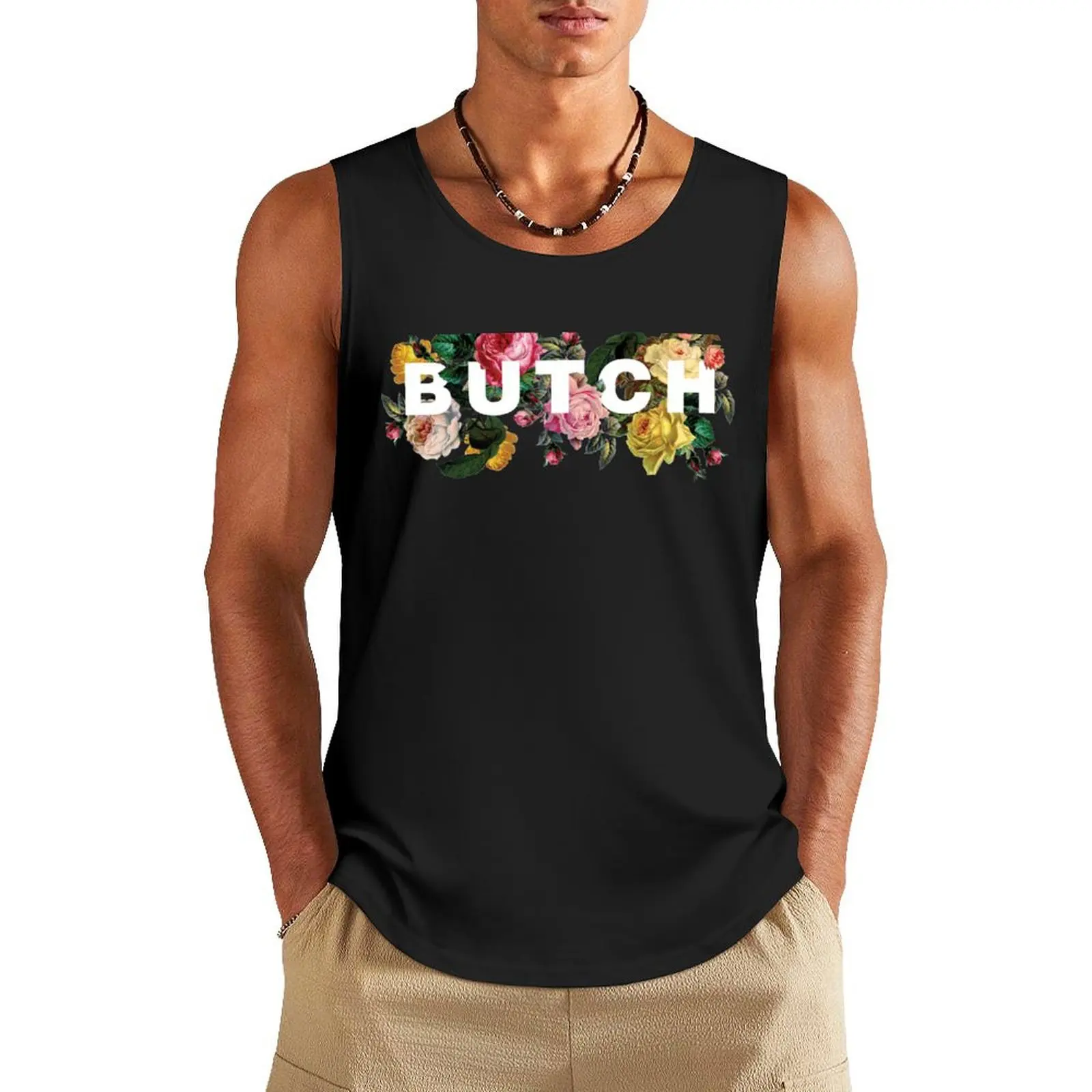 

Butch (Antique Roses) Tank Top anime gym summer clothes