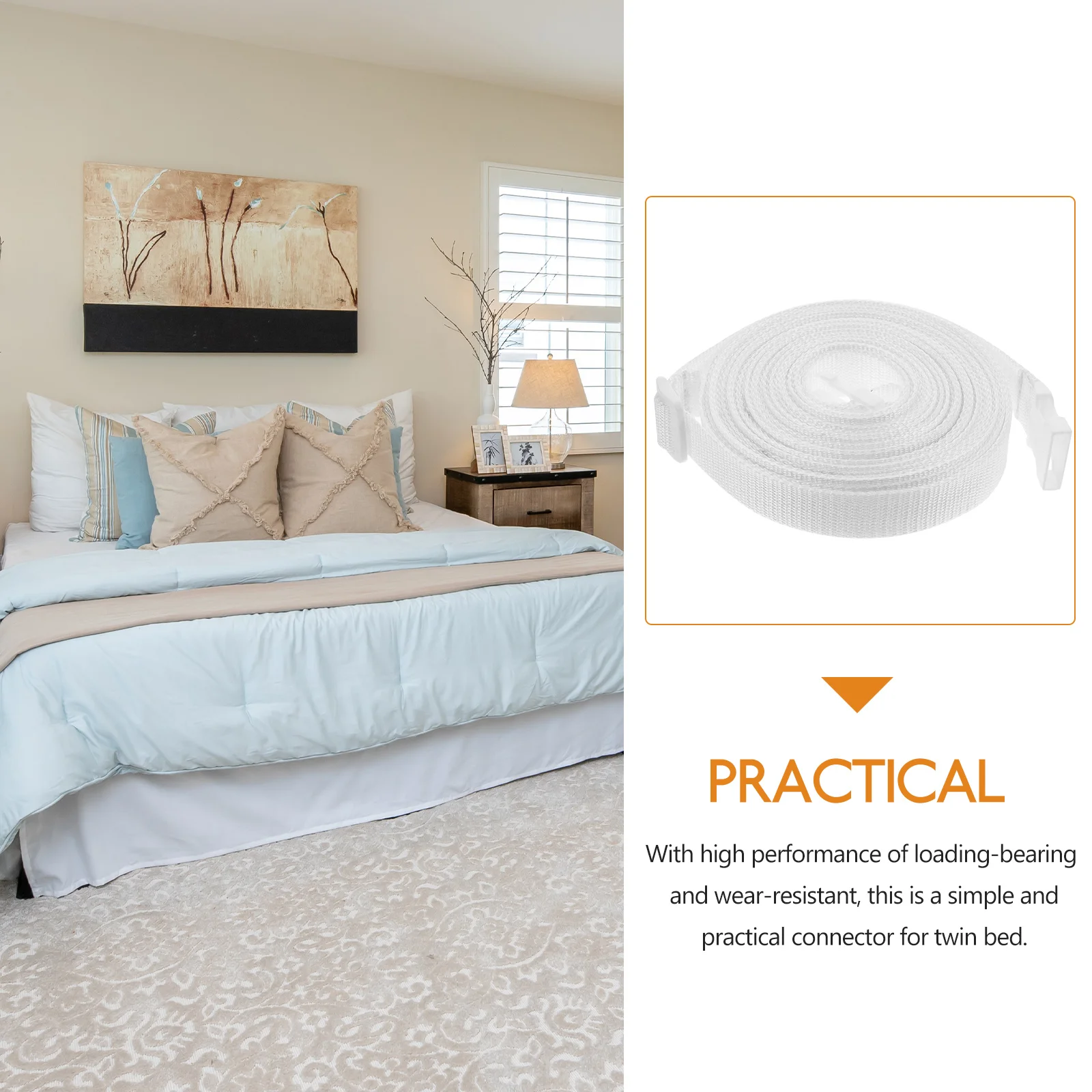 Mattress Strap Bed Connector Twin Joiner Converter Double Crib Twins King Belt Sheet Bases and frames 5
