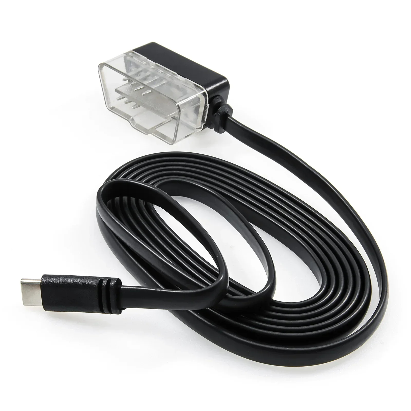 1,7m Typ-C Mini-USB-Verbindungskabel für OBDII Head-Up-Display P24 P10 Auto-Scanner OBD2 Verlängerungskabel Anschlussadapter ECU – Detail 2