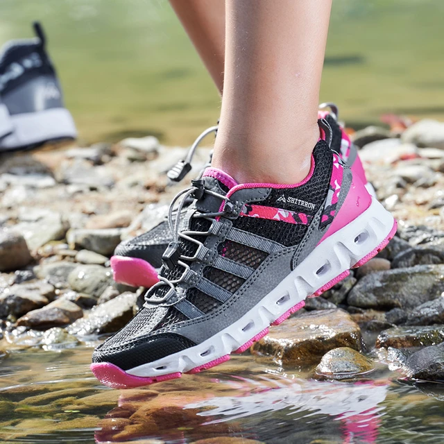 Sandalias de senderismo de secado rápido para mujer, zapatillas informales  para acampar al aire libre, escalada