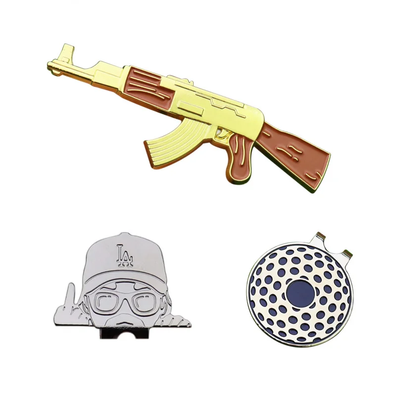 New golf accessories ball position Mark hat decoration metal new age has clip