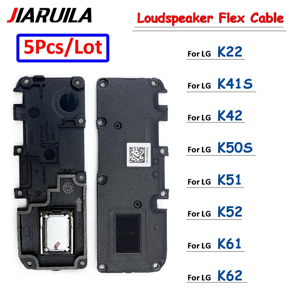 

5Pcs，Original Bottom Loudspeaker Sound Buzzer Ringer Loud Speaker Flex Cable For LG K22 K41S K42 K50S K51 K52 K61 K62