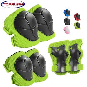 CHIC-Sport Lot de 6 Protections pour Poignets, Genoux, Coudes  Trottinnettes/Skate/Scooter/BMX/Scooter/Cyclisme/Bicyclette Sécurité