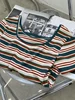 plus Size 300 Pou Trendy Brand High End Striped Casual ort Sve T irt Women Fat MM High End Loose Top Summer