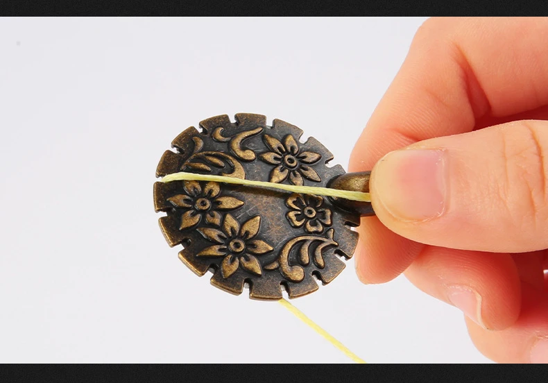 Description Picture 6 of itemPractical Vintage Thread Cutter Pendants Antique Thread Cutter Metal Yarn Cutter for Home Needlework DIY Craft Tools Sewing Tool