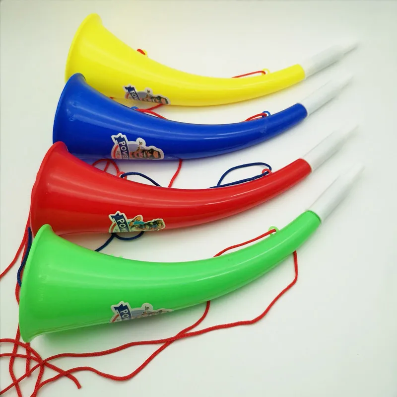 Description Picture 3 of itemFootball Game Fans Horn Football Stadium Cheer Fan Horns Cheerleading Refueling Props Ox Horn Vuvuzela Kid Trumpet Toy Air Horn