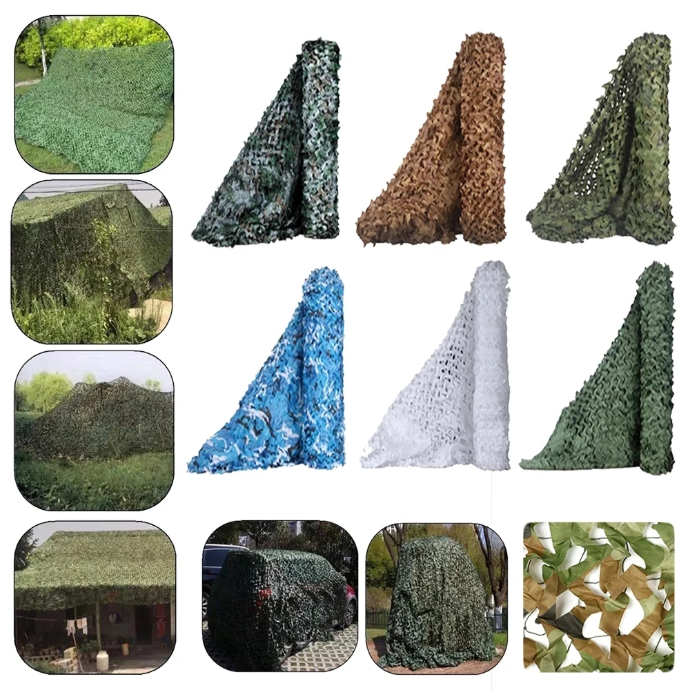 Camouflage net hunting car camouflage awning garden concealment jungle camouflage netting