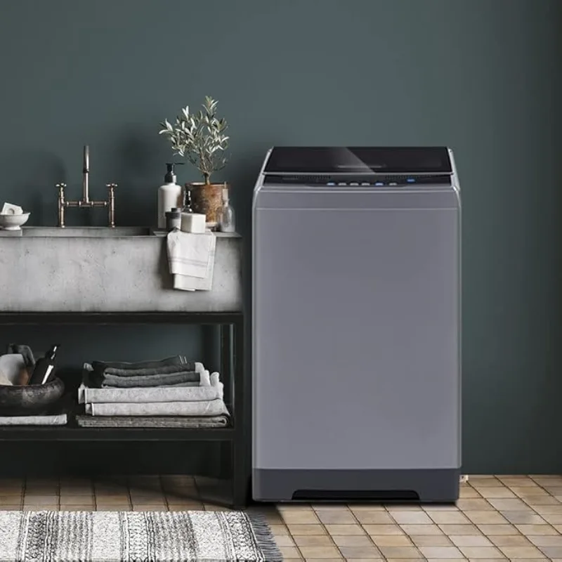COMFEE’ 1.6 Cu.ft Portable Washing Machine, 11lbs Capacity Fully Automatic Compact Washer with Wheels 4