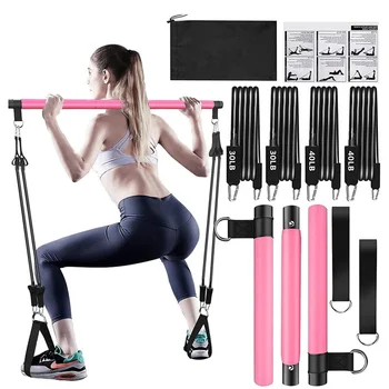 Pilates Bar Kit with Stackable Bands 1
