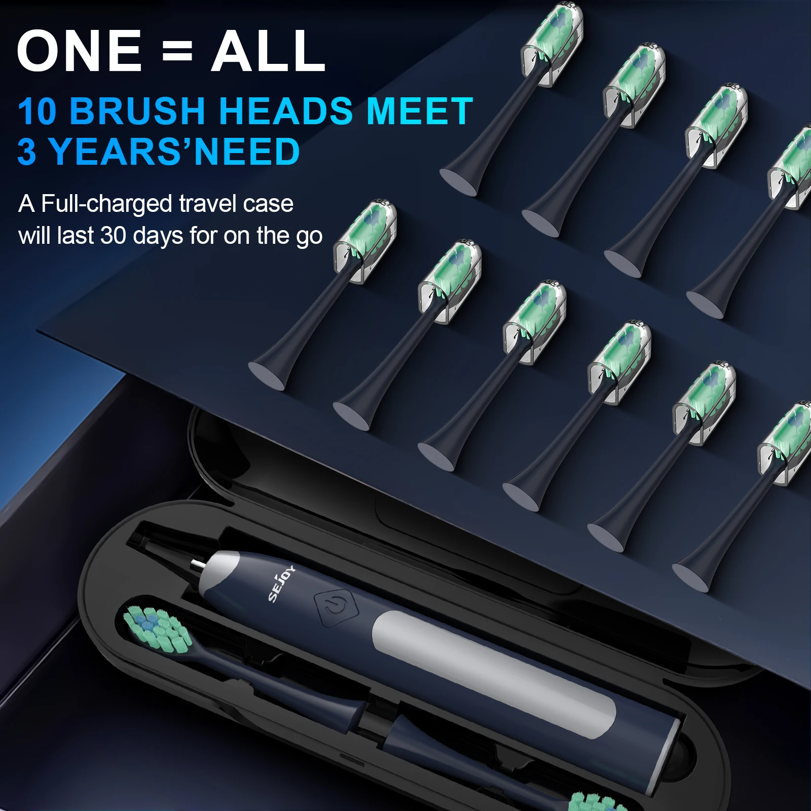SEJOY Sonic Electric Toothbrush  JS10  Oral Cleaning Personal Care Appliances 5 Modes Smart Rechargeable Automatic Toothbrush 3