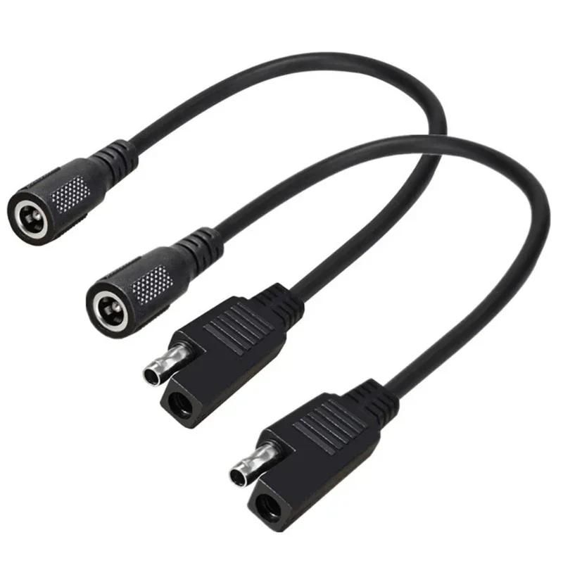SAE to DC 5.5*2.1 Power Cord Cable For solar panels in car and motorcycle SAE to DC 5521 Power Cable Cord 5.5*2.1 Line