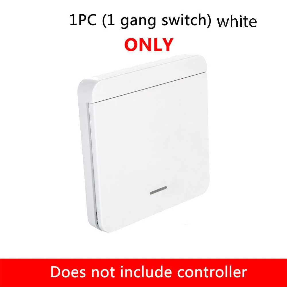 Wireless Light Wall Switch Relay Receiver RF 433Mhz 1/2/3Gang Panel Switch Remote Control Interruptor for LED Lamp 10A 110V 220V