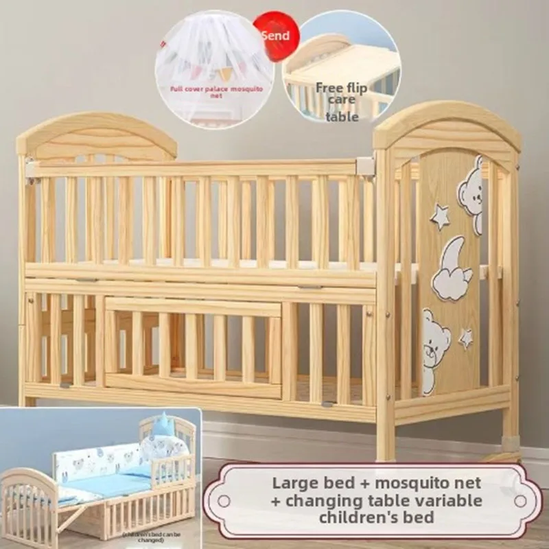 ベビー用寝具・ベッド Baby wooden crib Amazon.co.jp: Made in Japan, Wooden Crib, One-touch High Bed
