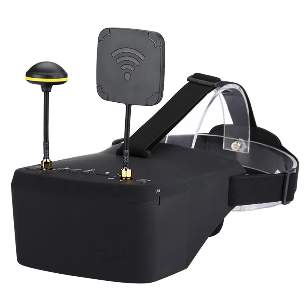 EV800D FPV Goggles 5.8G 40CH 5" HD DVR Diversité Lunettes FPV