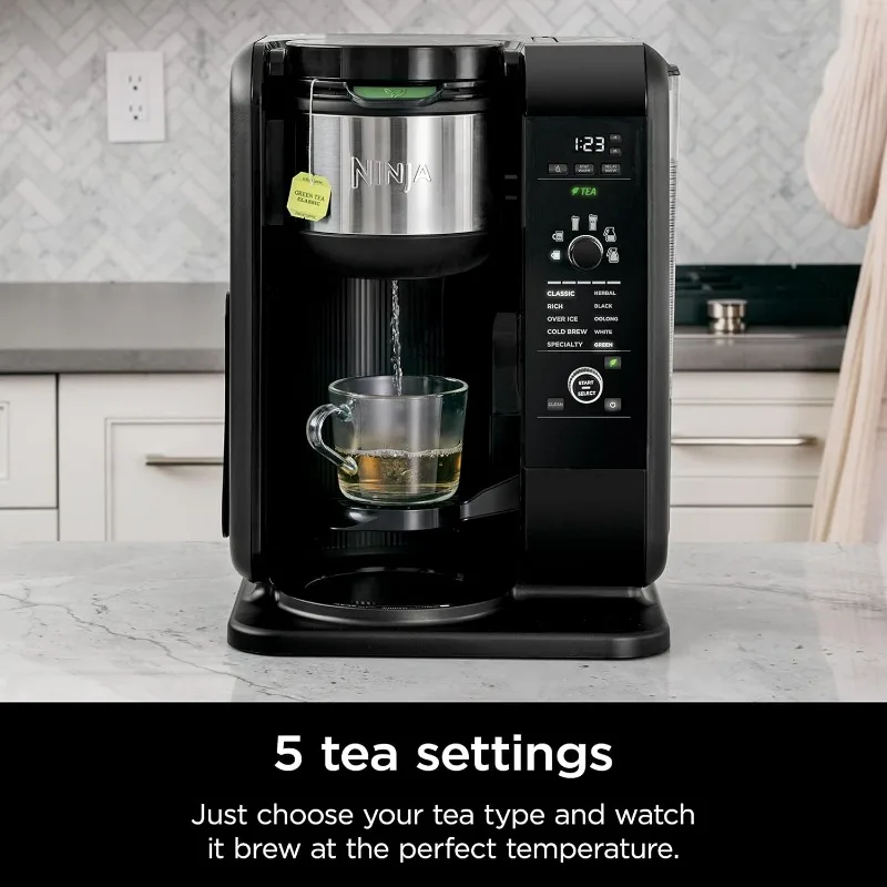 Ninja Hot and Cold Brewed System, Tea & Coffee Maker, with Auto-iQ, 6 Sizes, 5 Styles, 5 Tea Settings, 50 oz Thermal Carafe 6