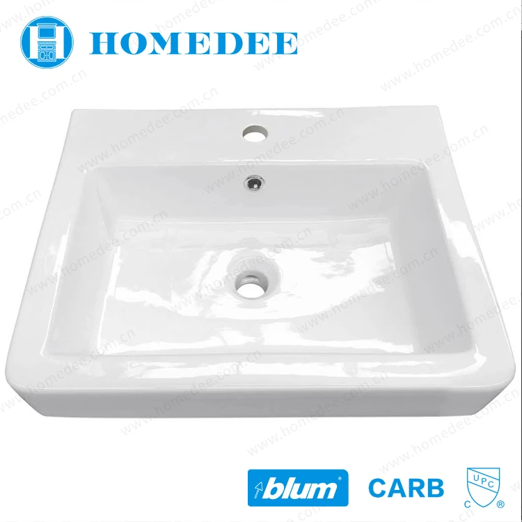 Homedee 560mm Blue Bathroom Pvc Wash Basin Cabinet Vanity Combo Solid Wood Particleboard,solid Wood Modern Floor Mounted 10 Sets
