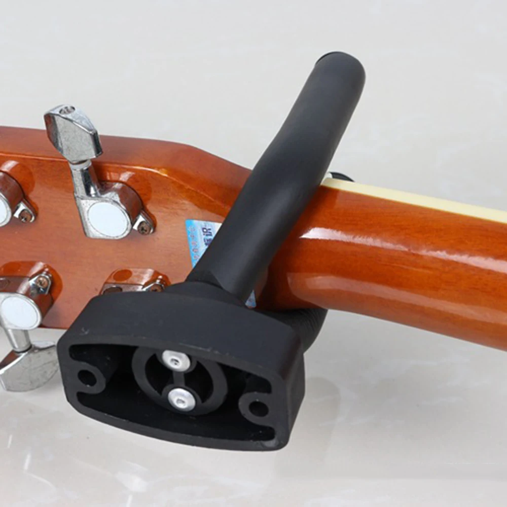 Description Picture 4 of item1/2/4PCS Electric Guitar Holder Wall Mount Metal Bass Ukulele Violin Hook Display Hanger Household Living Room Supplies